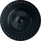 Ekena Millwork Lyon Ceiling Medallion (Fits Canopies up to 3 5/8"), Hand-Painted Night Shade, 23 1/2"OD x 3 1/4"P CM23LYNSF - alternate 1